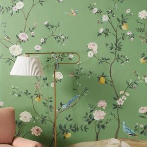 NEW Anthropologie Blossom Chinoiserie Wallpaper Mural